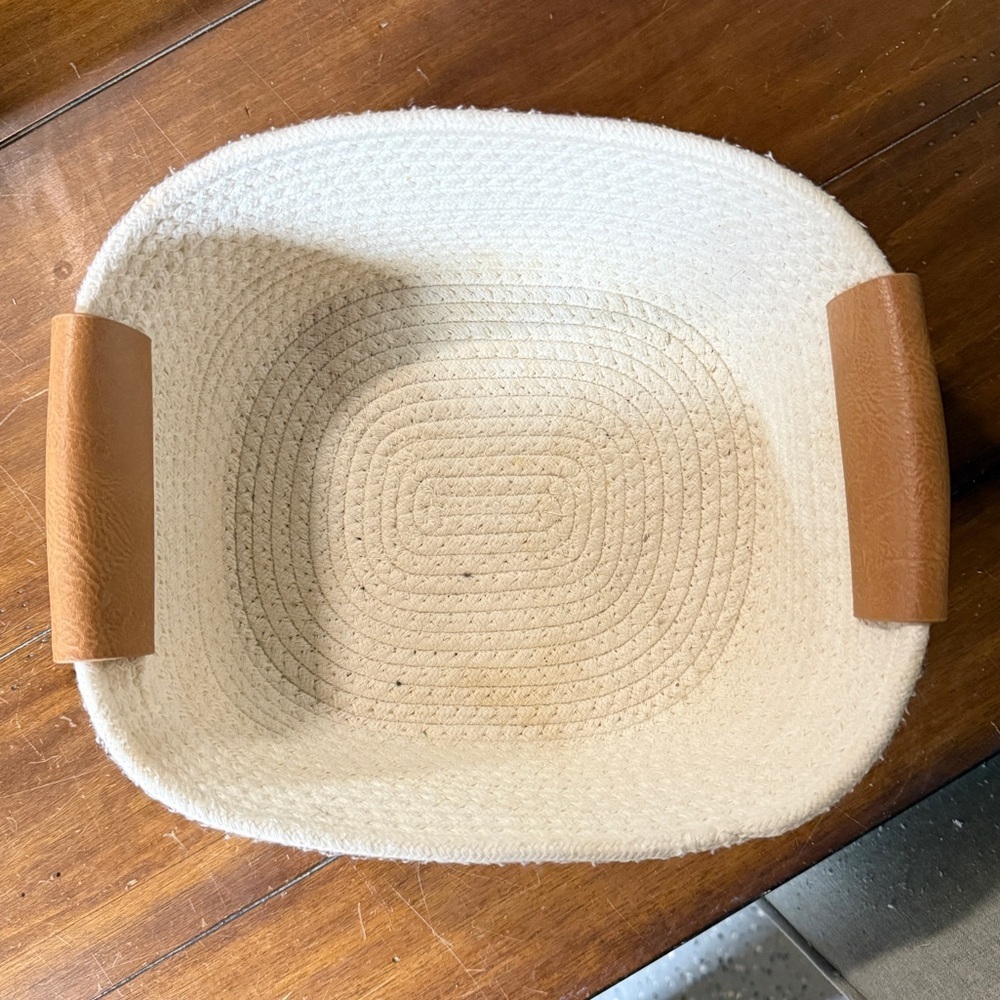 Decorative Coiled Rope Basket - Picture 6 of 9